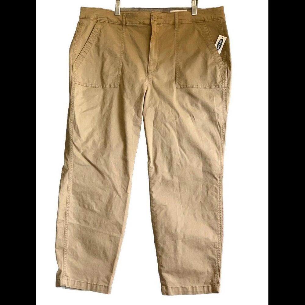 Old Navy NWT Women’s Beige Tan Stretch Chinos Size 18